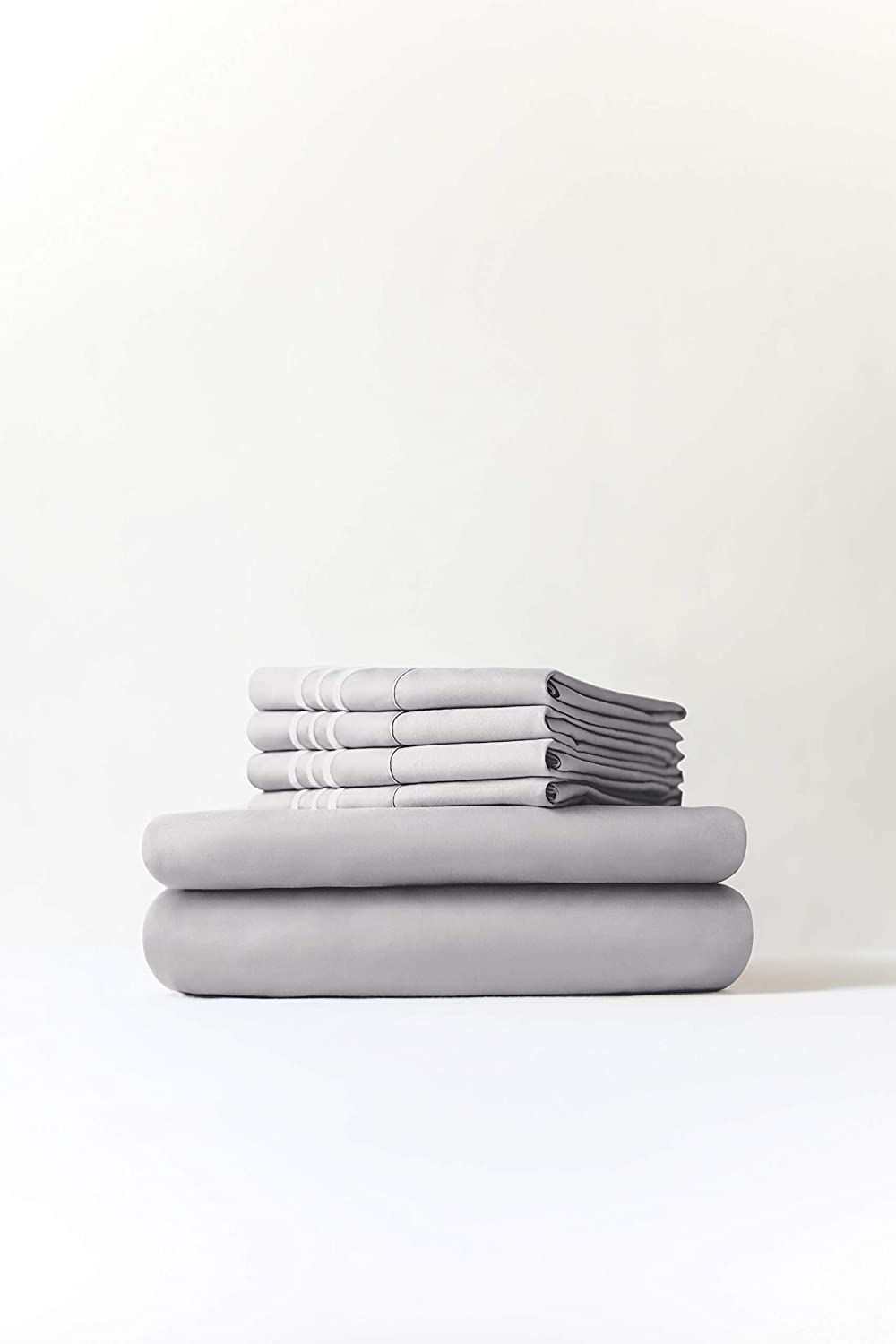 6 Piece Sheet Set - Light Grey