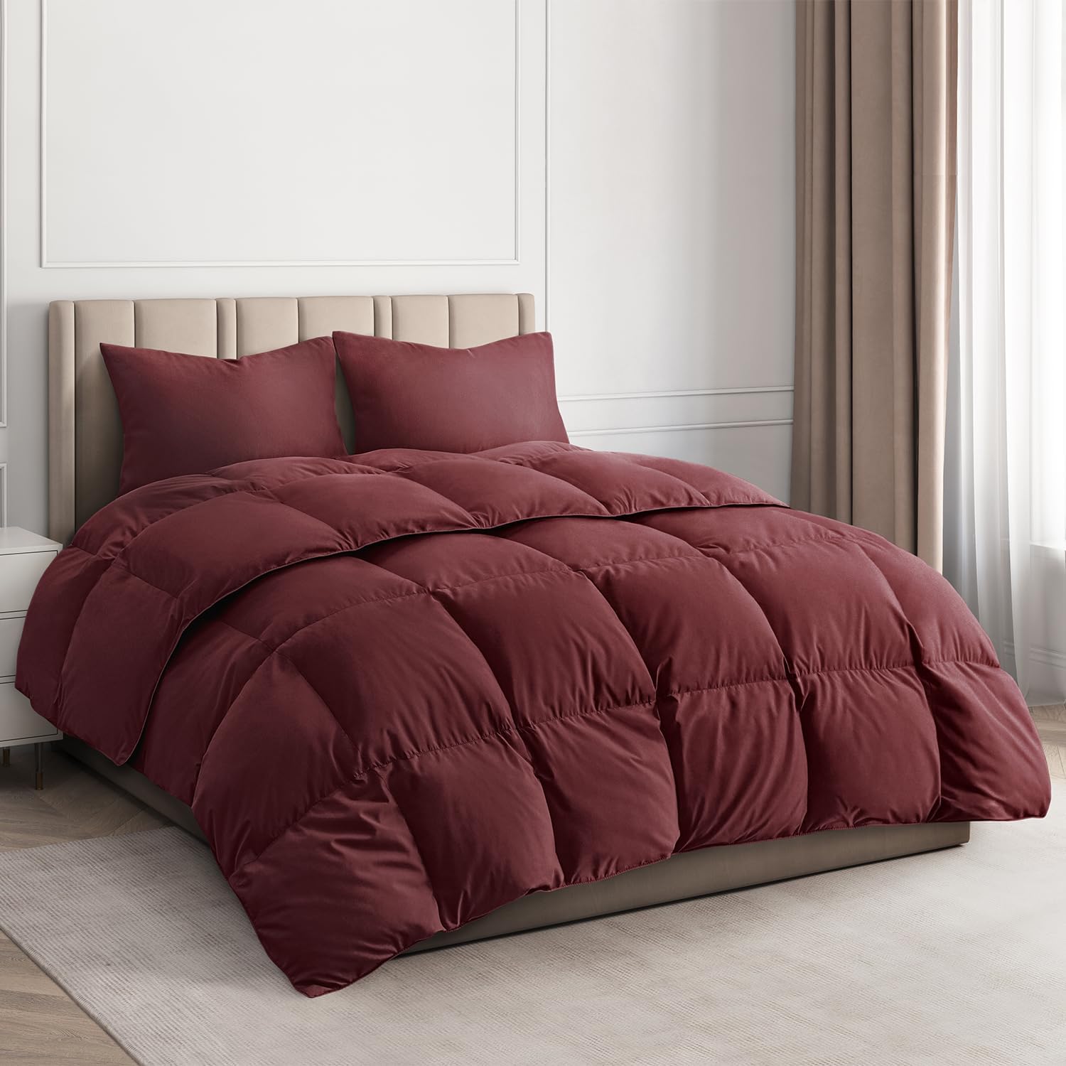 tes Premium Down Alternative Comforter - Burgundy