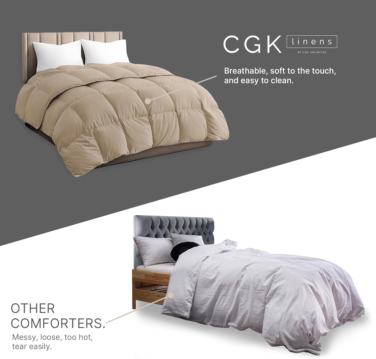 Premium Down Alternative Comforter - Cream