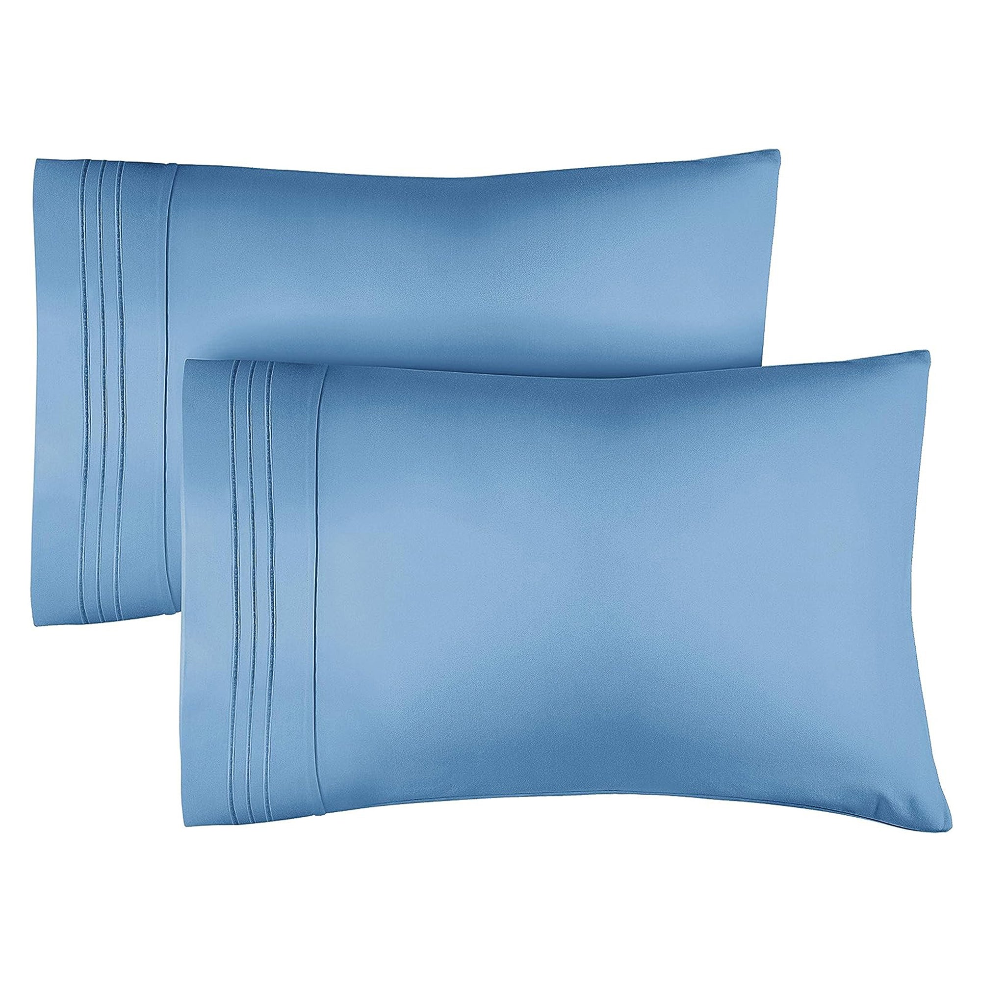 2 Pillowcase Set - Denim Blue