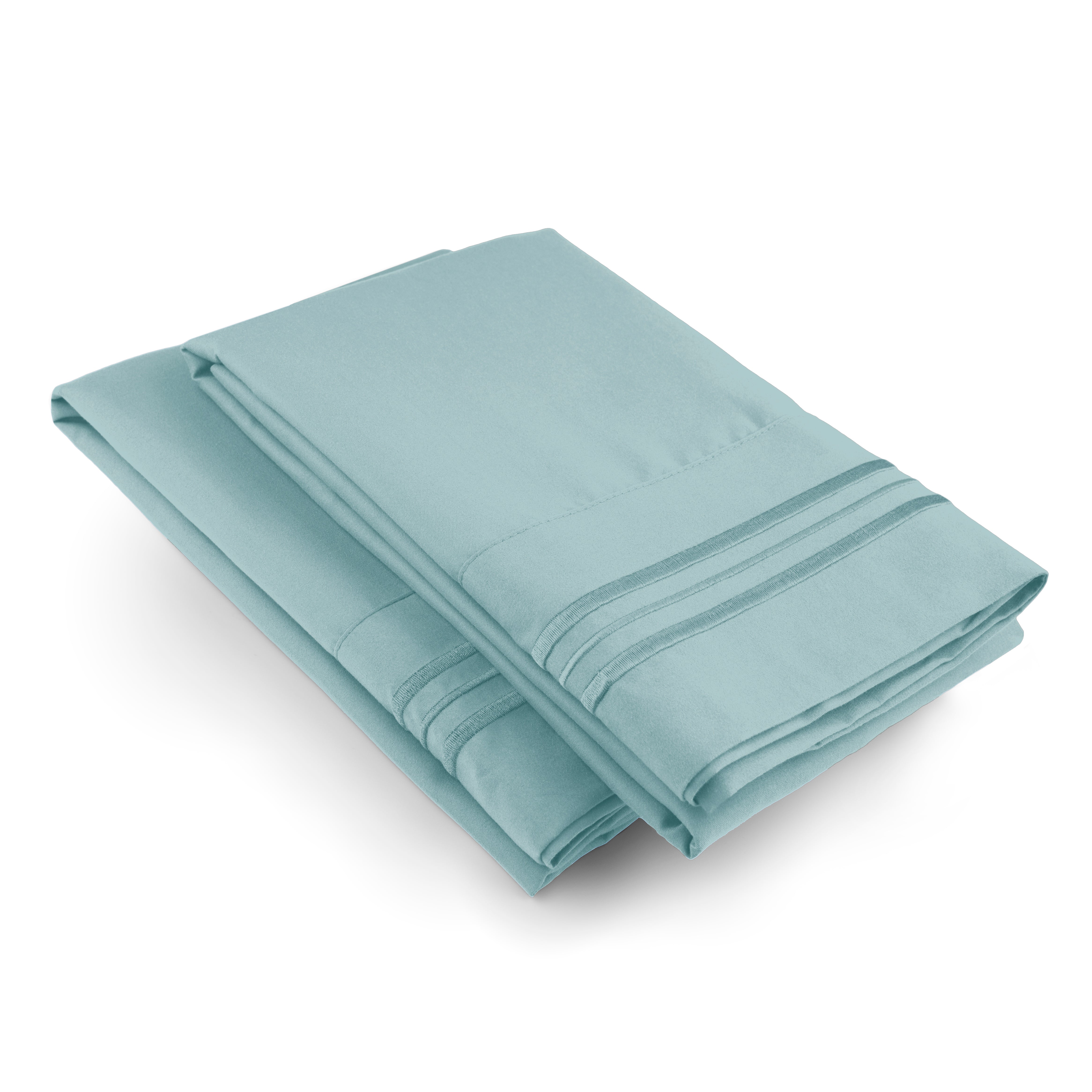 tes 2 Pillowcase Set - Light Blue