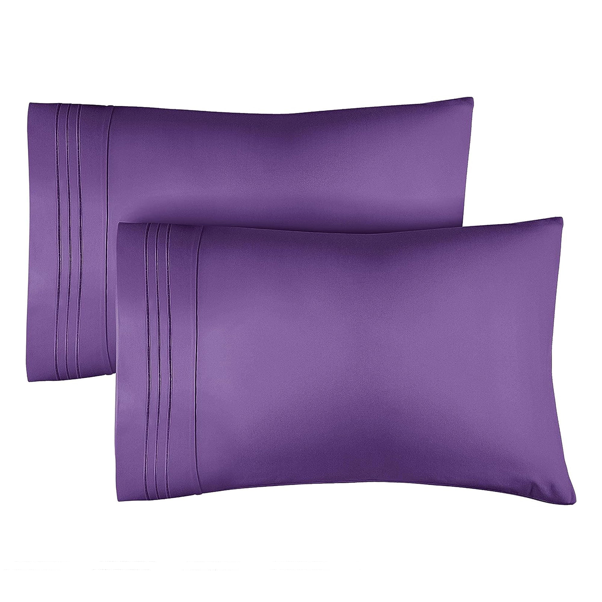 tes 2 Pillowcase Set - Purple