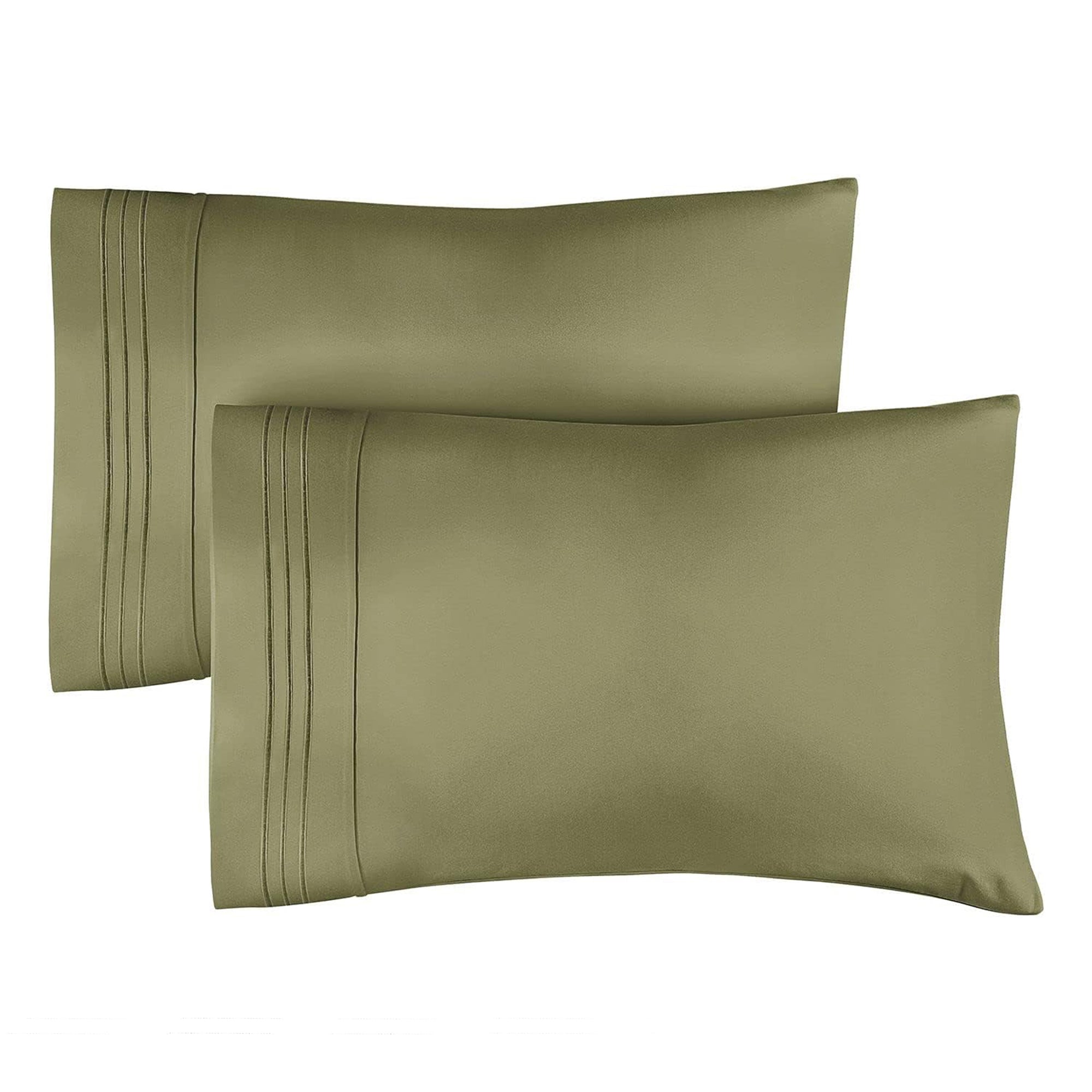 tes 2 Pillowcase Set - Sage Green