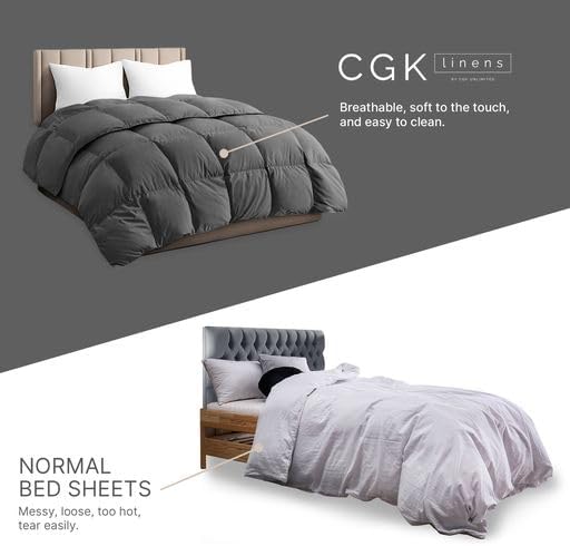 tes Premium Down Alternative Comforter - Dark Gray