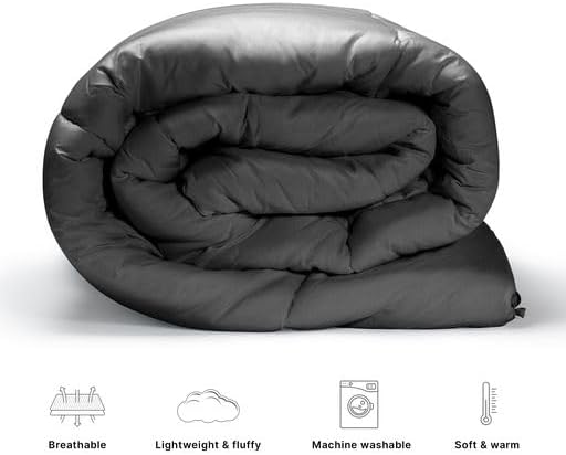 tes Premium Down Alternative Comforter - Dark Gray