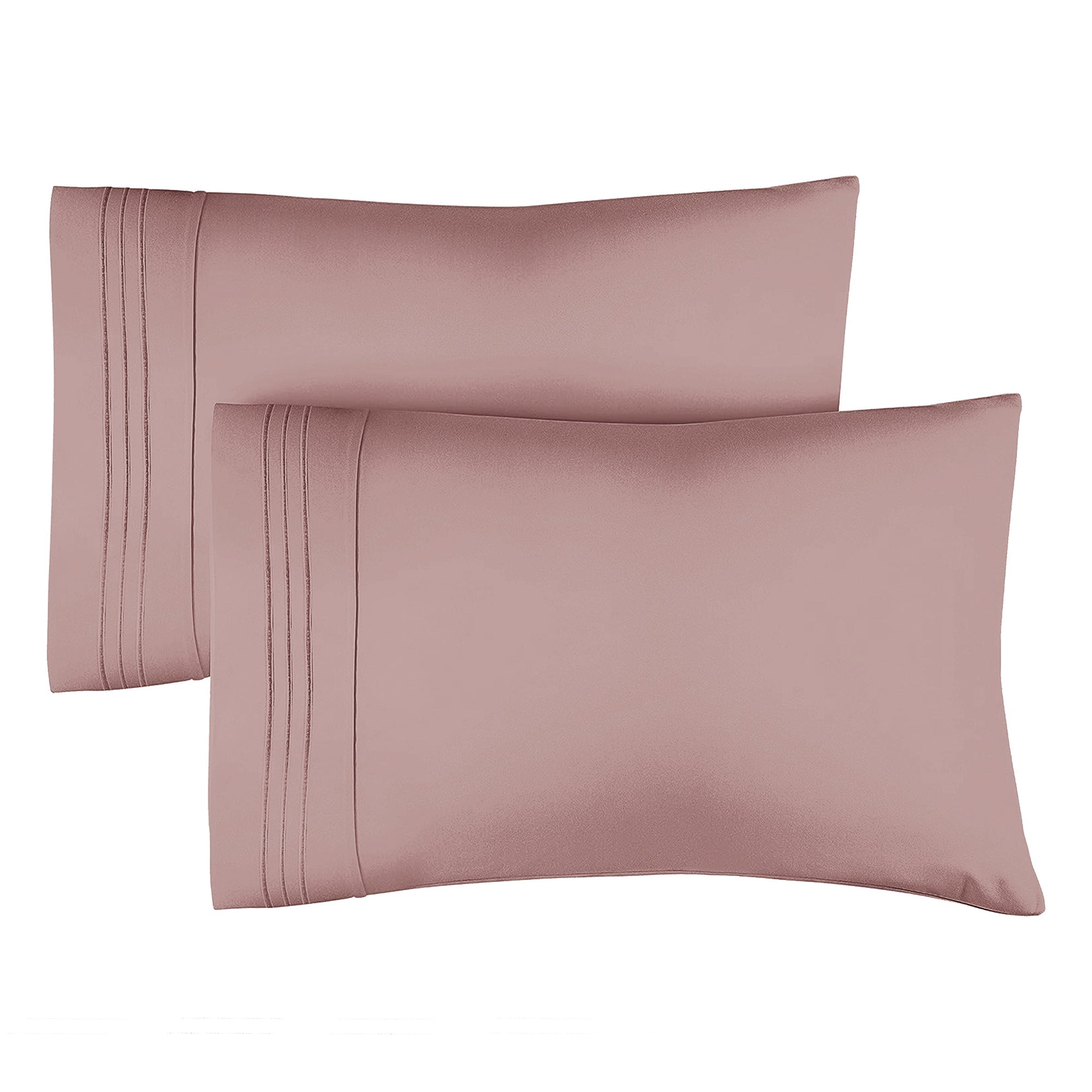 tes 2 Pillowcase Set - Mauve