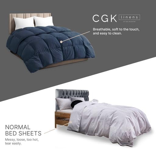 tes Premium Down Alternative Comforter - Navy Blue