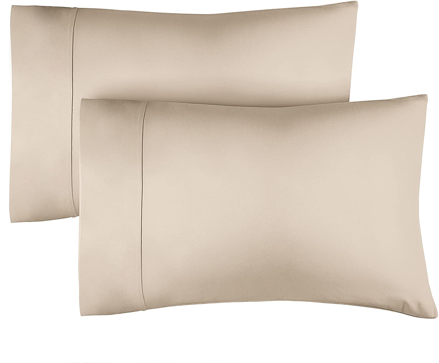 tes Cotton 400 Thread Count 2 Pillowcase Set - Cream