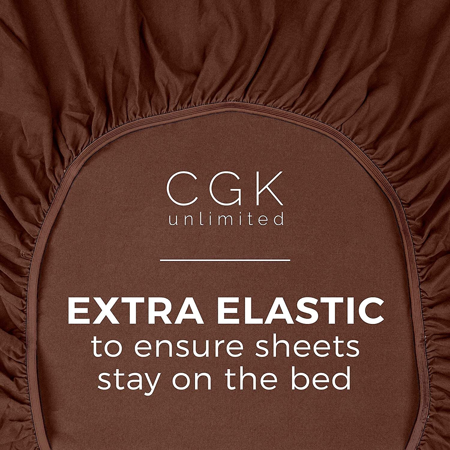 tes Standard Single Fitted Sheet - Brown