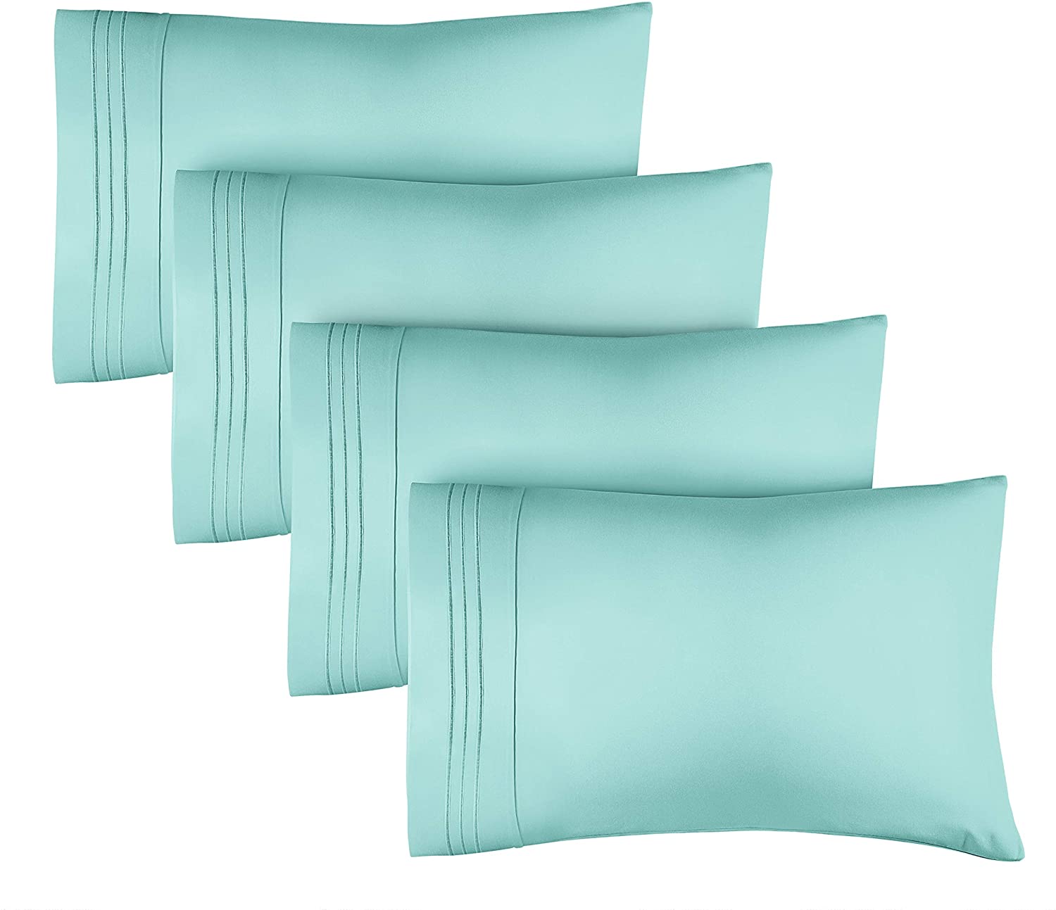 4 Pillowcase Set - Spa Blue