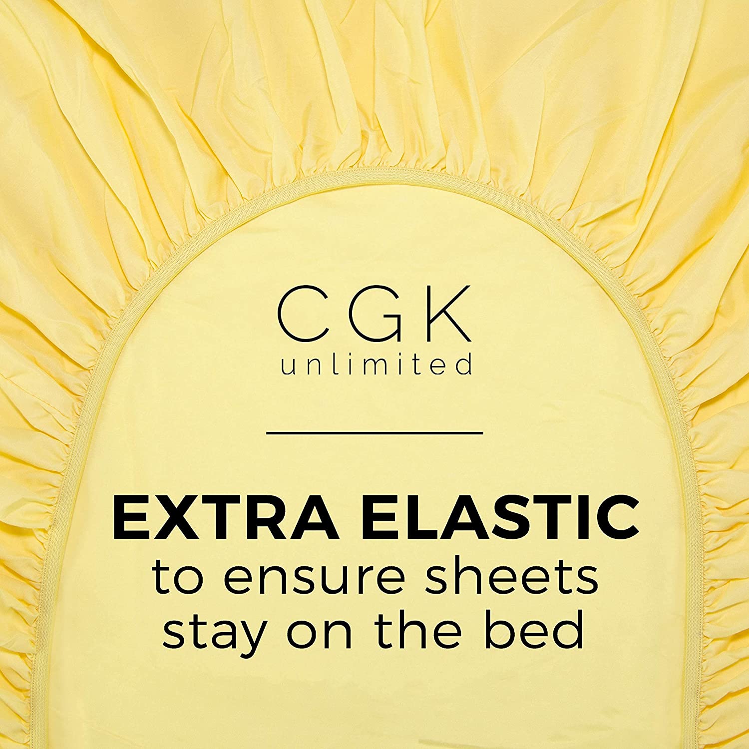 tes Standard Single Fitted Sheet - Yellow