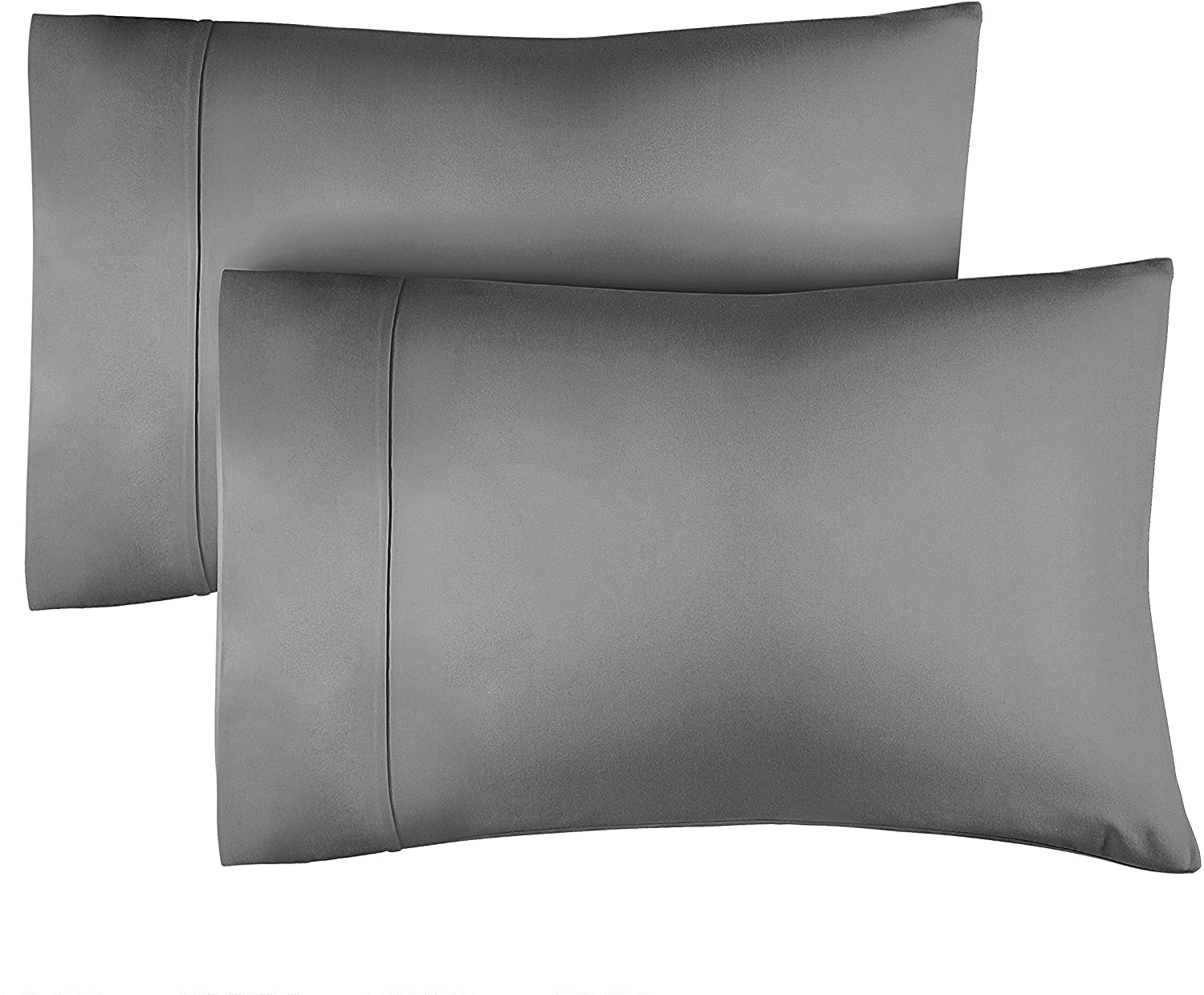 Cotton 400 Thread Count 2 Pillowcase Set - Dark Grey