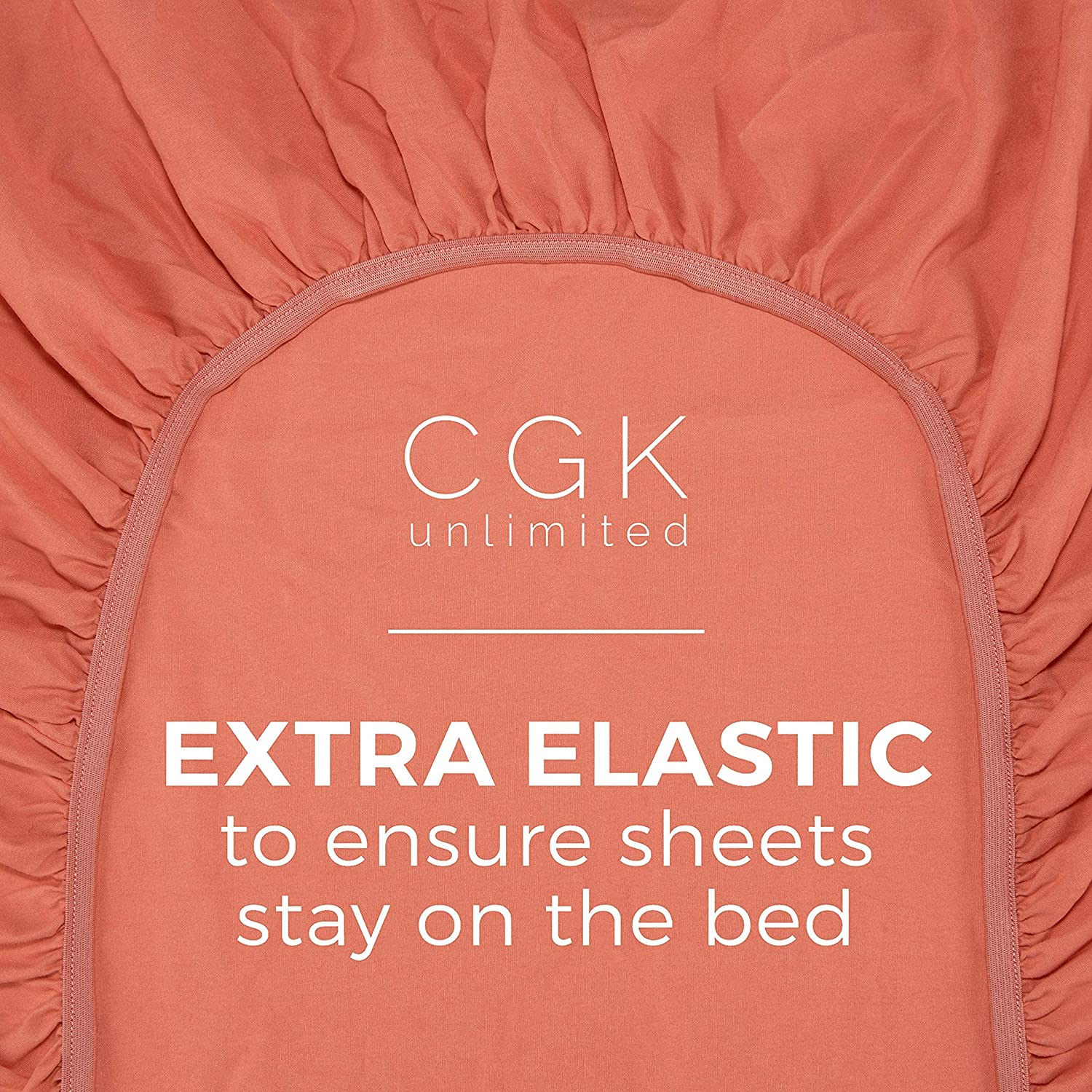 tes Standard Single Fitted Sheet - Coral