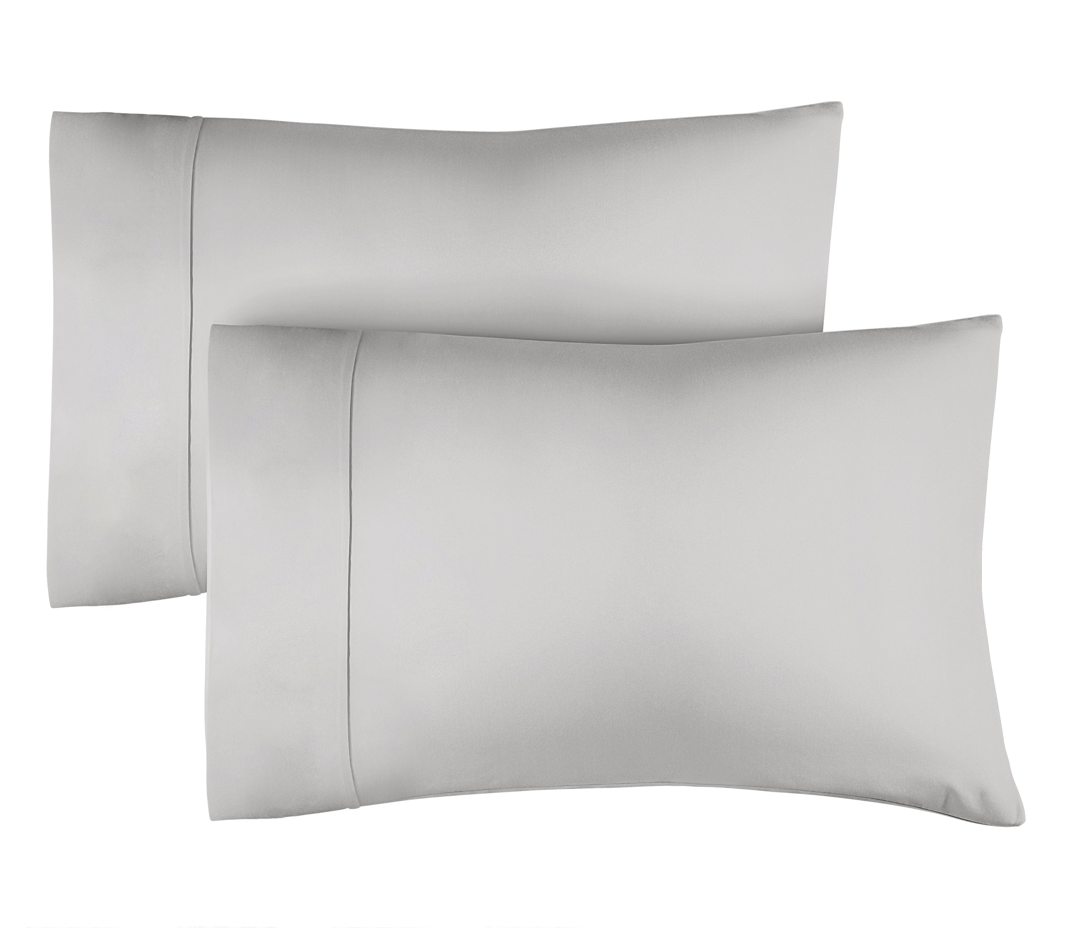 Cotton 400 Thread Count 2 Pillowcase Set - Light Grey