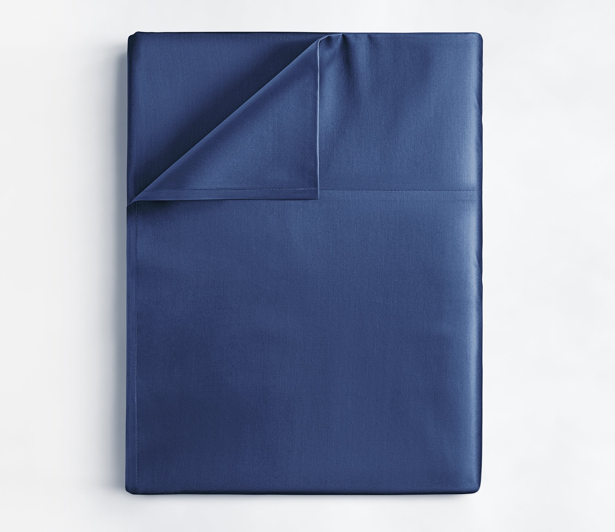 tes Single Flat Sheet - Navy Blue