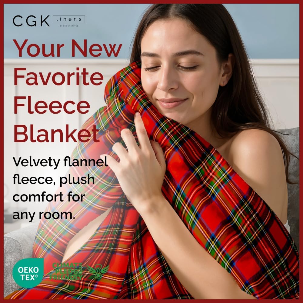 tes Christmas Printed Flannel Blanket