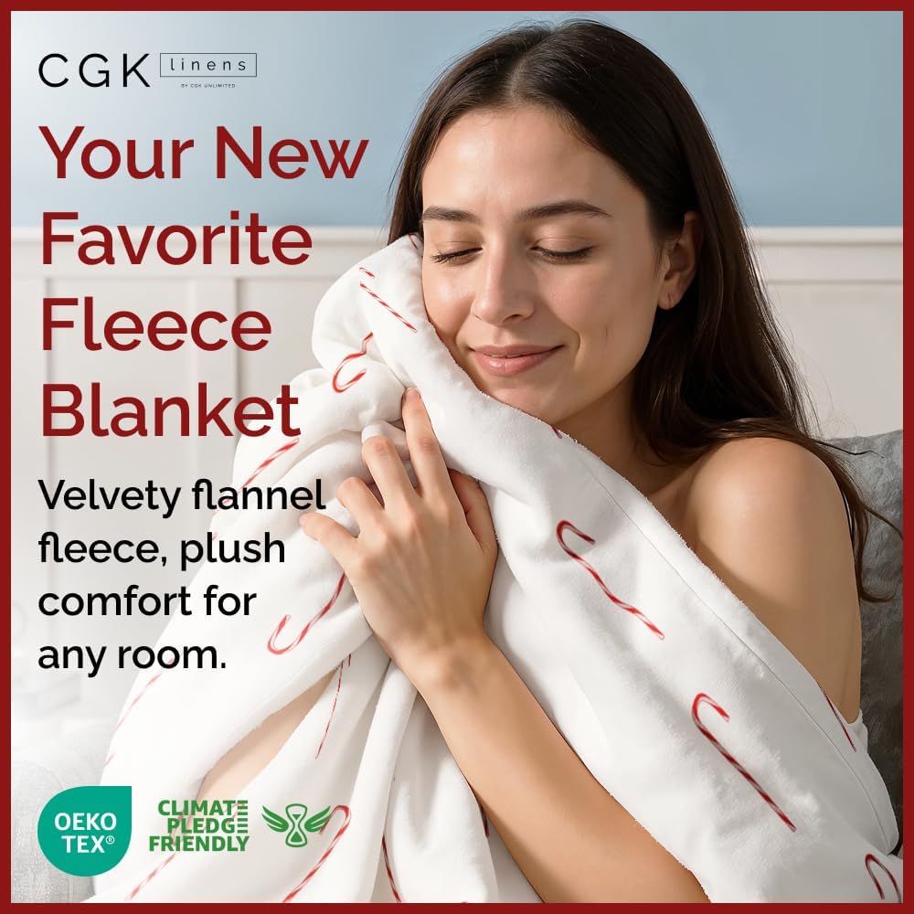 tes Christmas Printed Flannel Blanket