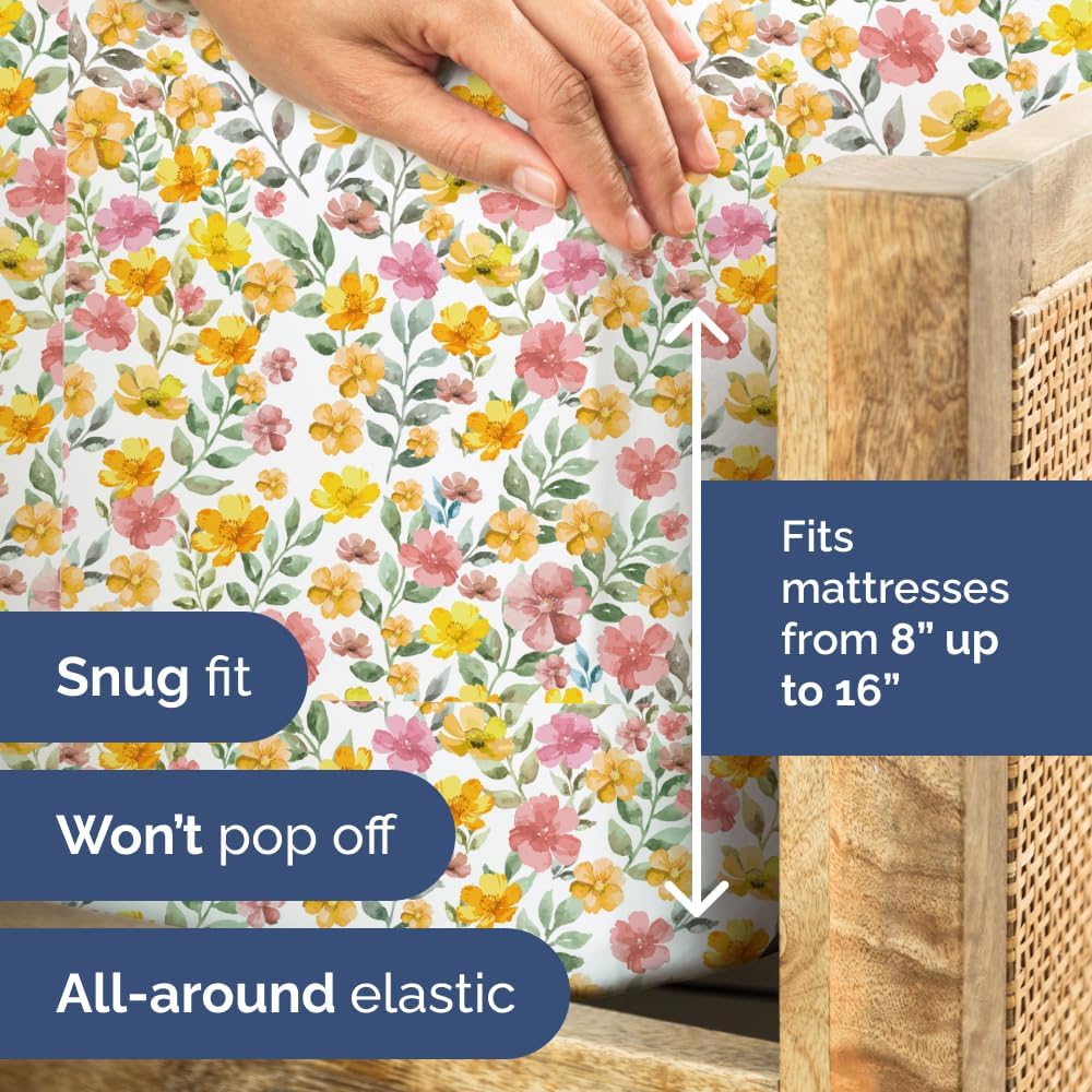 tes 4 Piece Floral Sheet Set