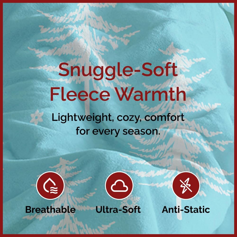 tes Christmas Printed Flannel Blanket