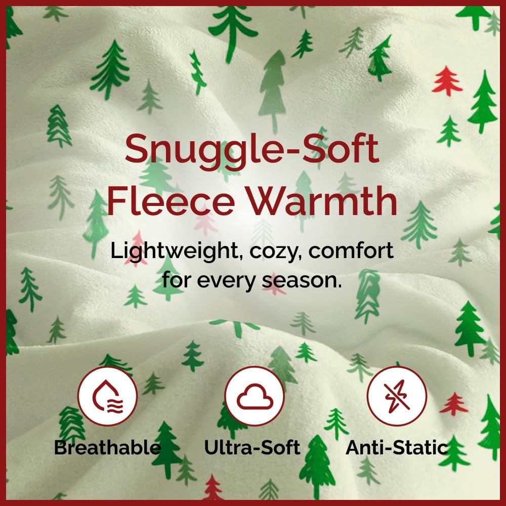 tes Christmas Printed Flannel Blanket