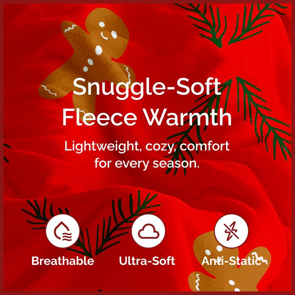 tes Christmas Printed Flannel Blanket