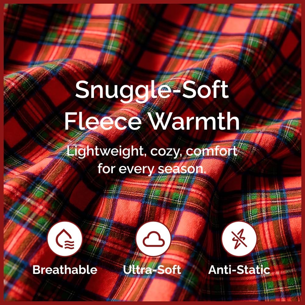 tes Christmas Printed Flannel Blanket