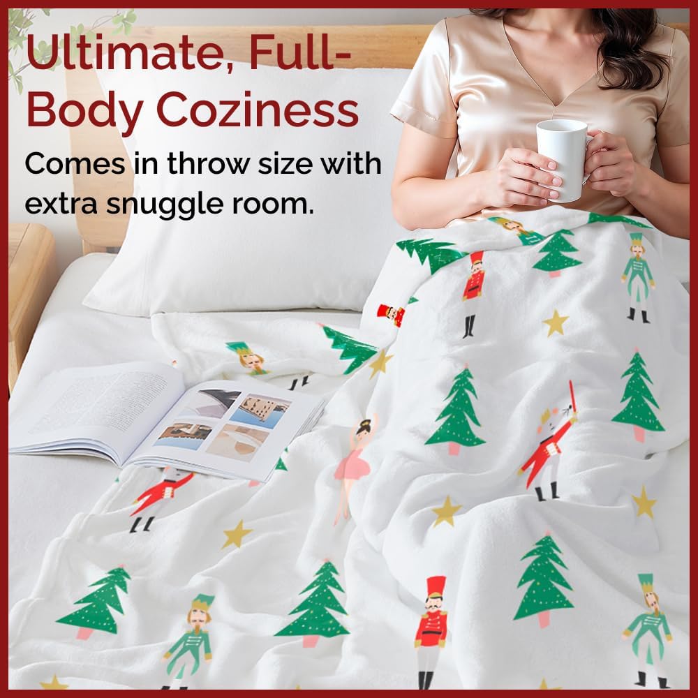 tes Christmas Printed Flannel Blanket