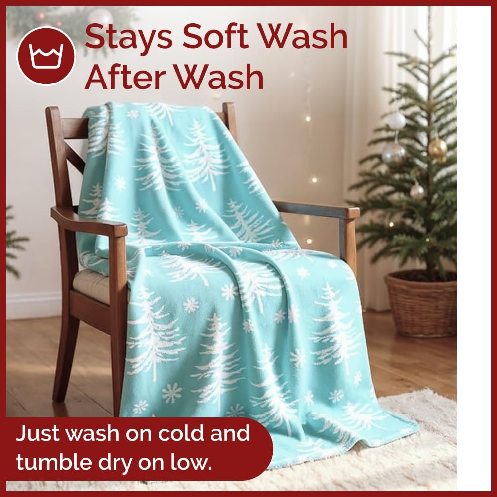 tes Christmas Printed Flannel Blanket