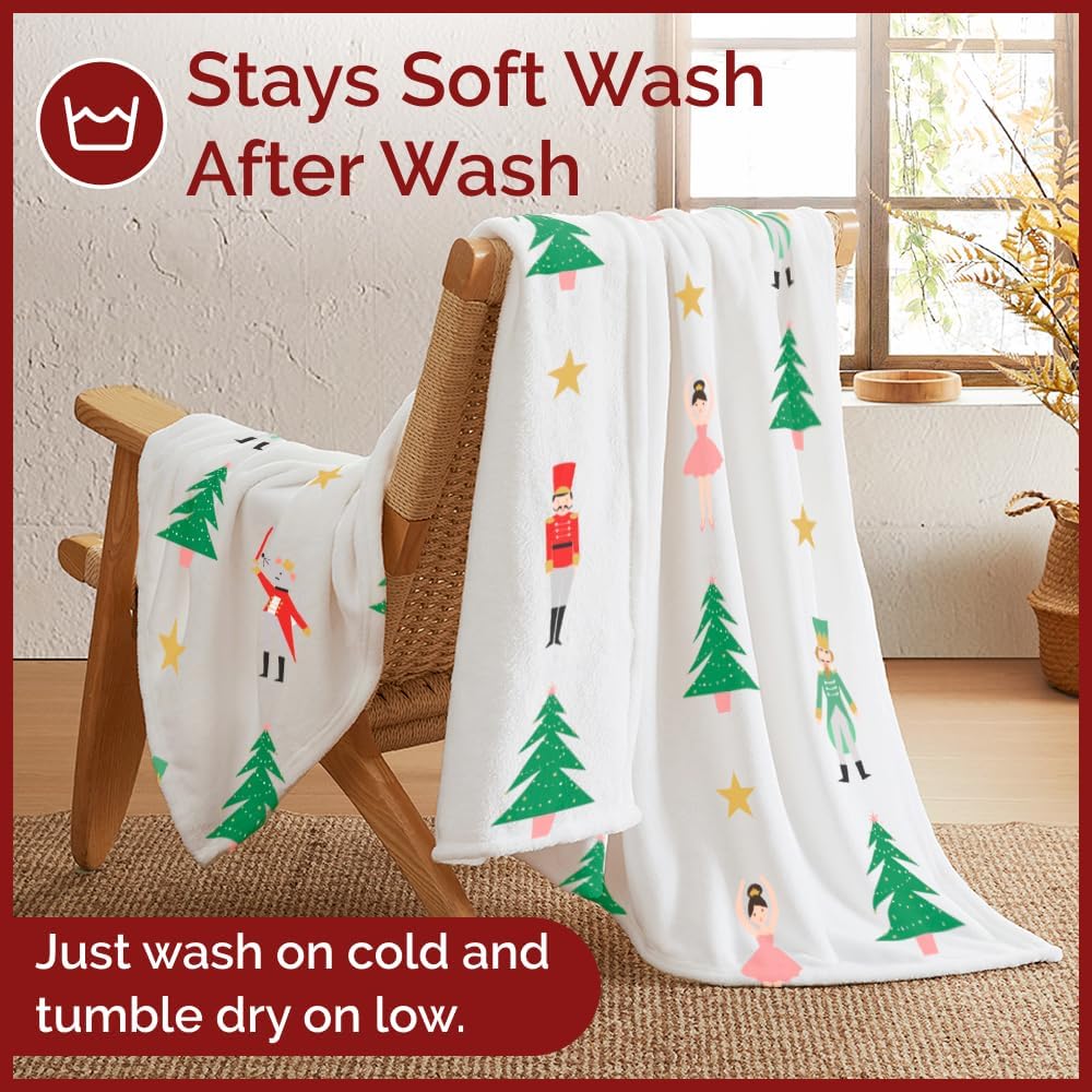 tes Christmas Printed Flannel Blanket
