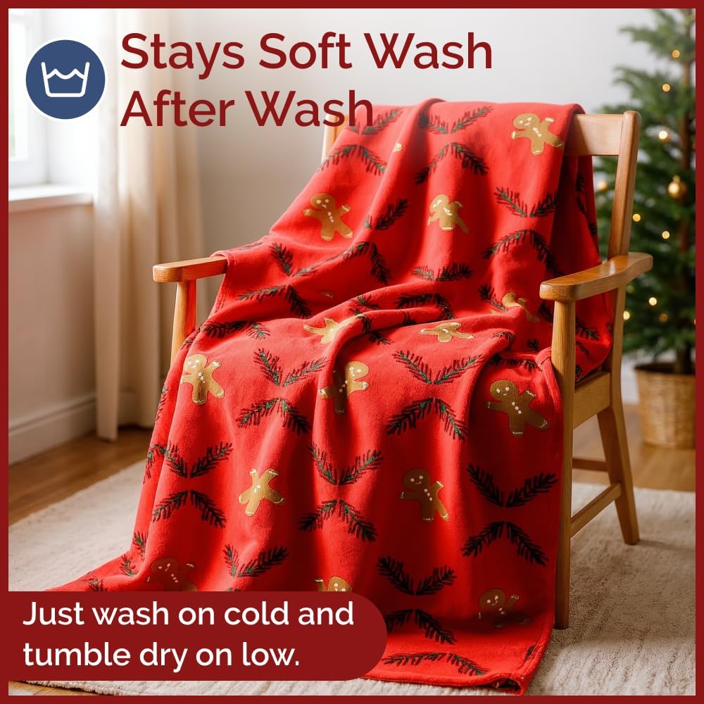 tes Christmas Printed Flannel Blanket