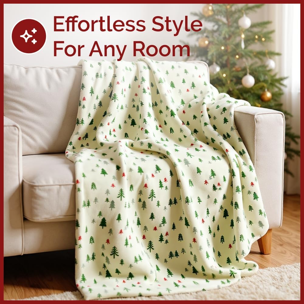 tes Christmas Printed Flannel Blanket