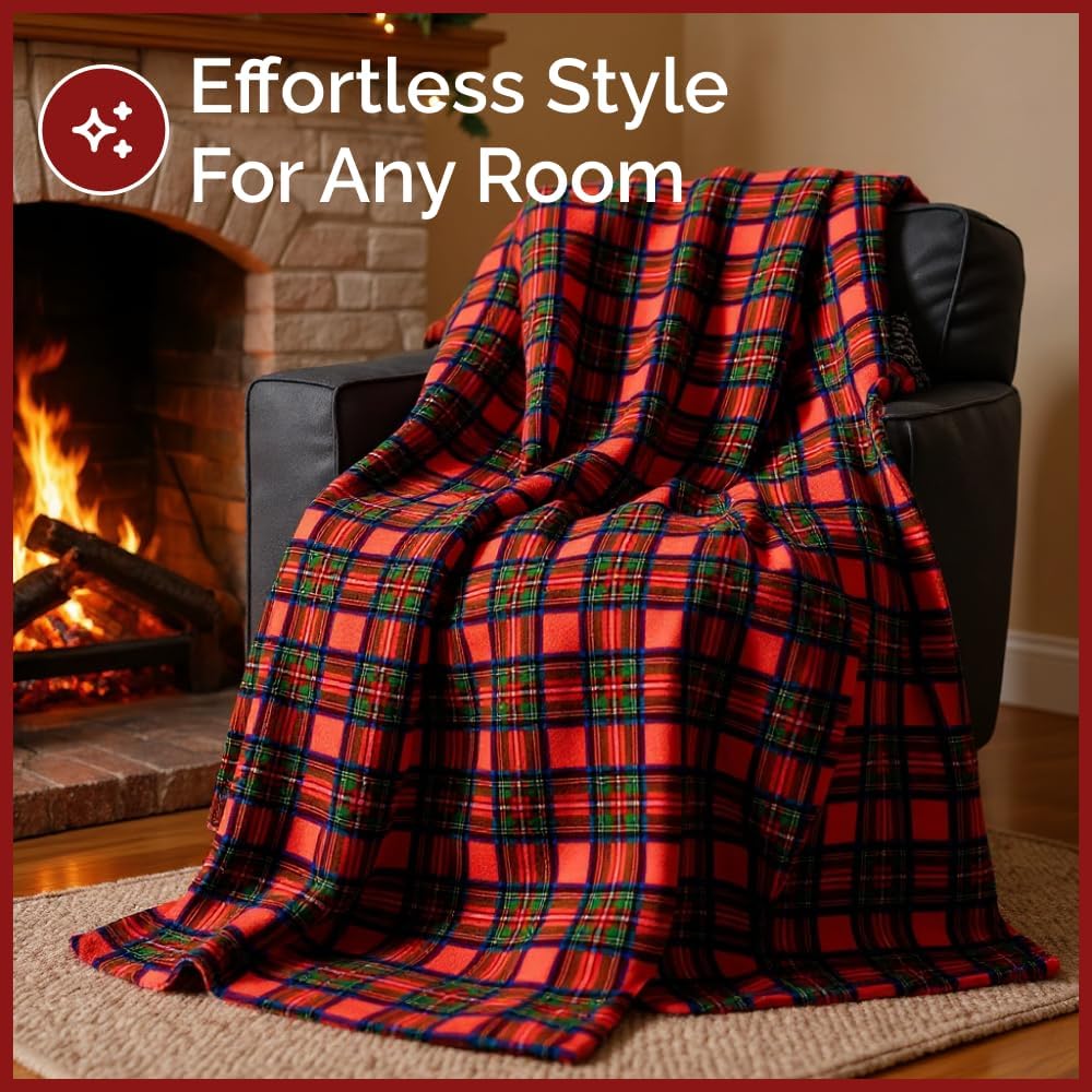 tes Christmas Printed Flannel Blanket