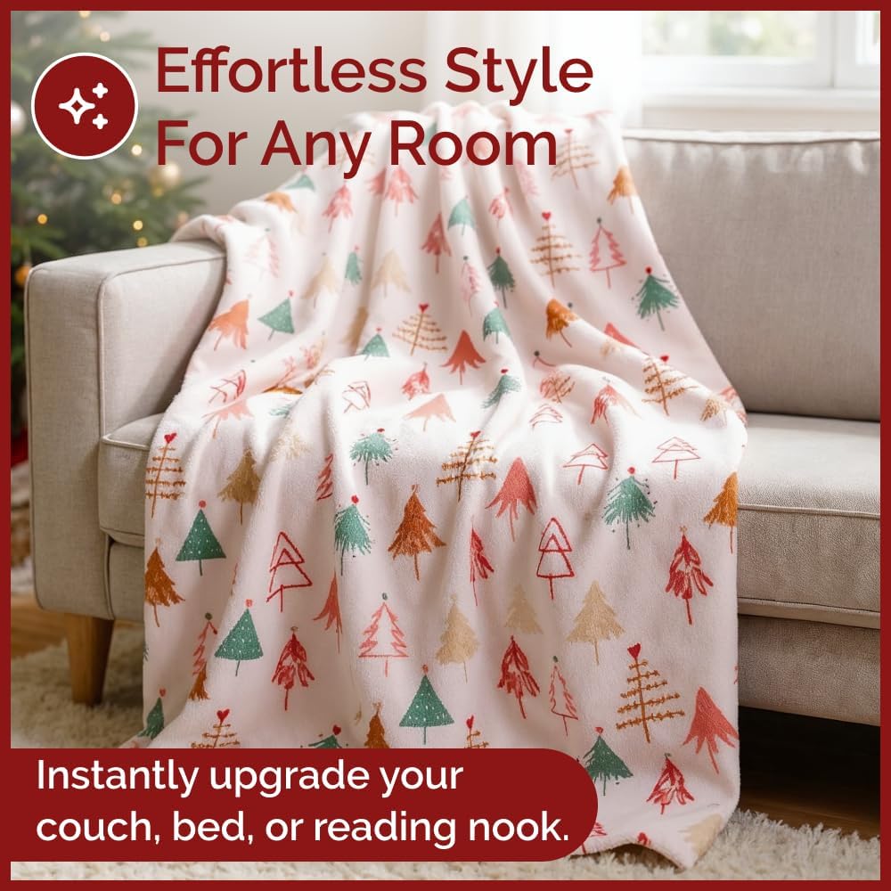 tes Christmas Printed Flannel Blanket