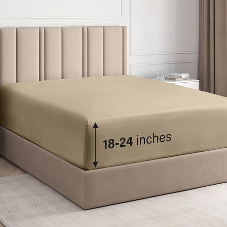 Deep Pocket Single Fitted Sheet