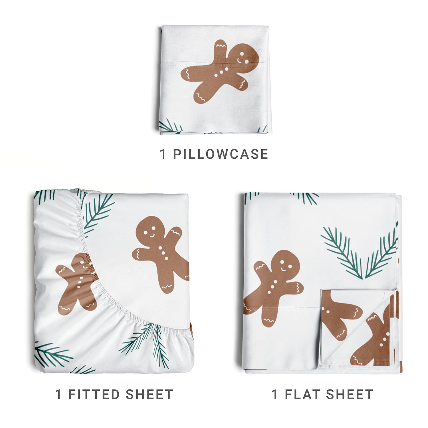 tes 4 Piece Christmas Microfiber