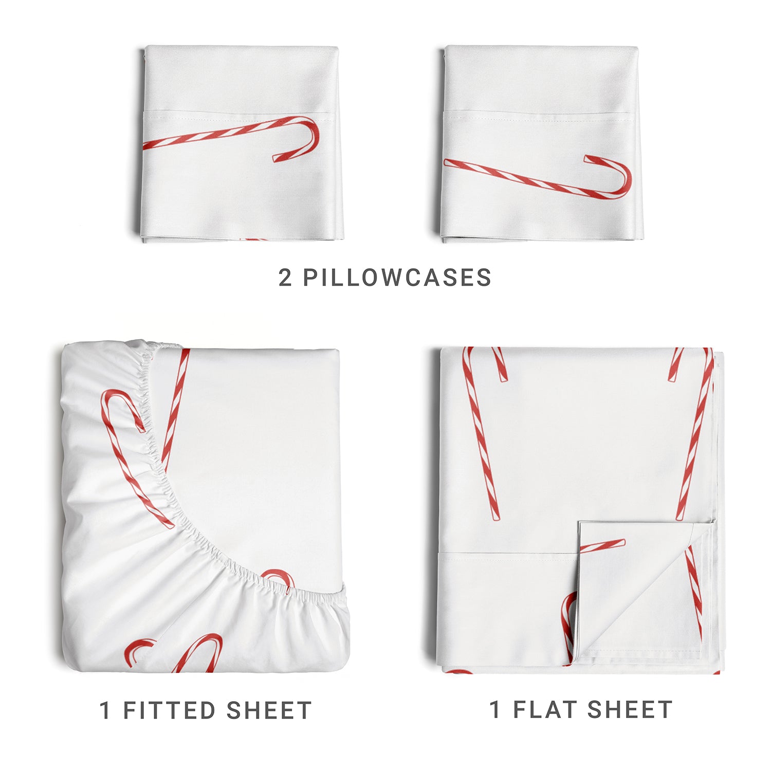 tes 4 Piece Christmas Microfiber