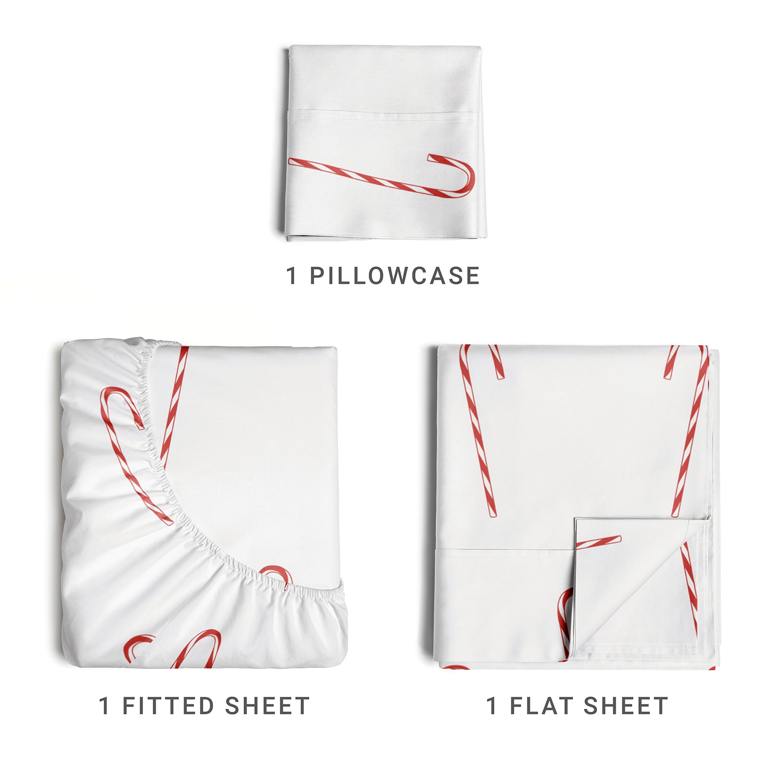 tes 4 Piece Christmas Microfiber