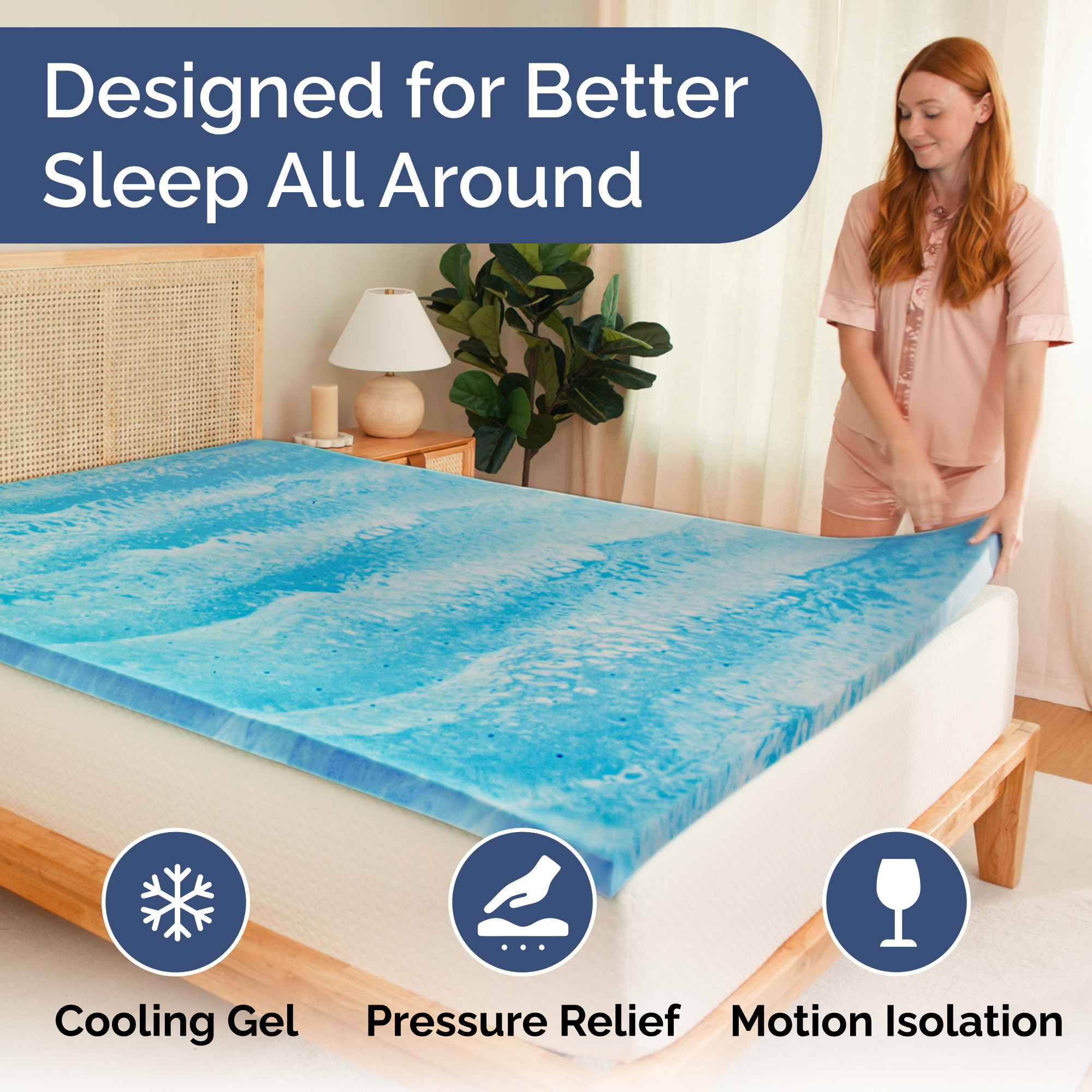 tes Memory Foam Mattress Topper