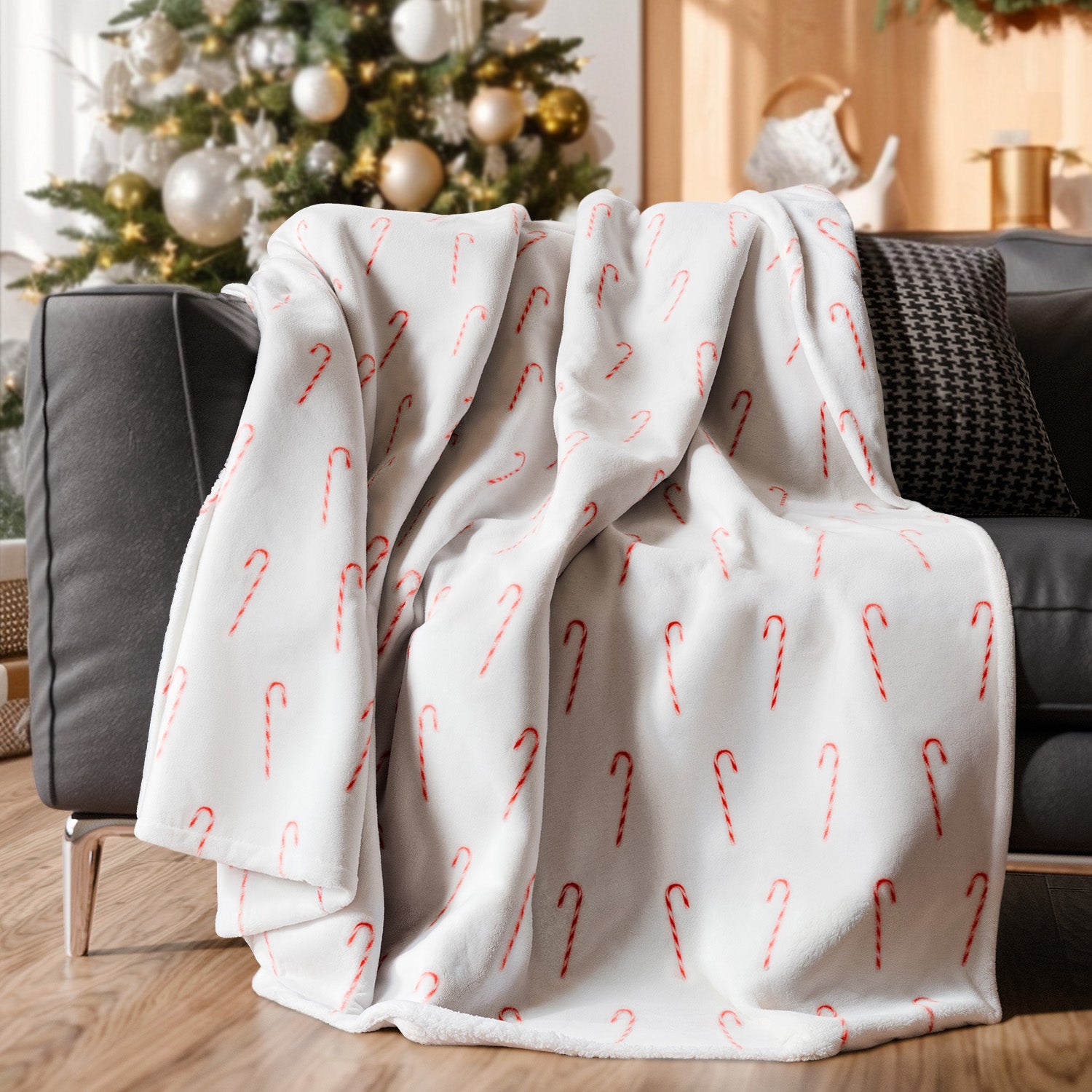 tes Christmas Printed Flannel Blanket