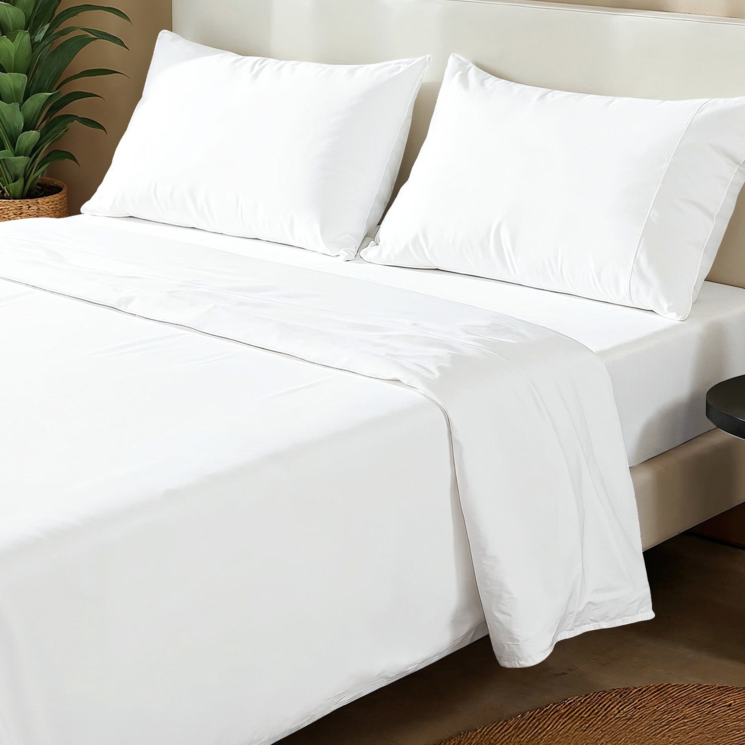 4PC Heavyweight Sheet Set with Corner Straps