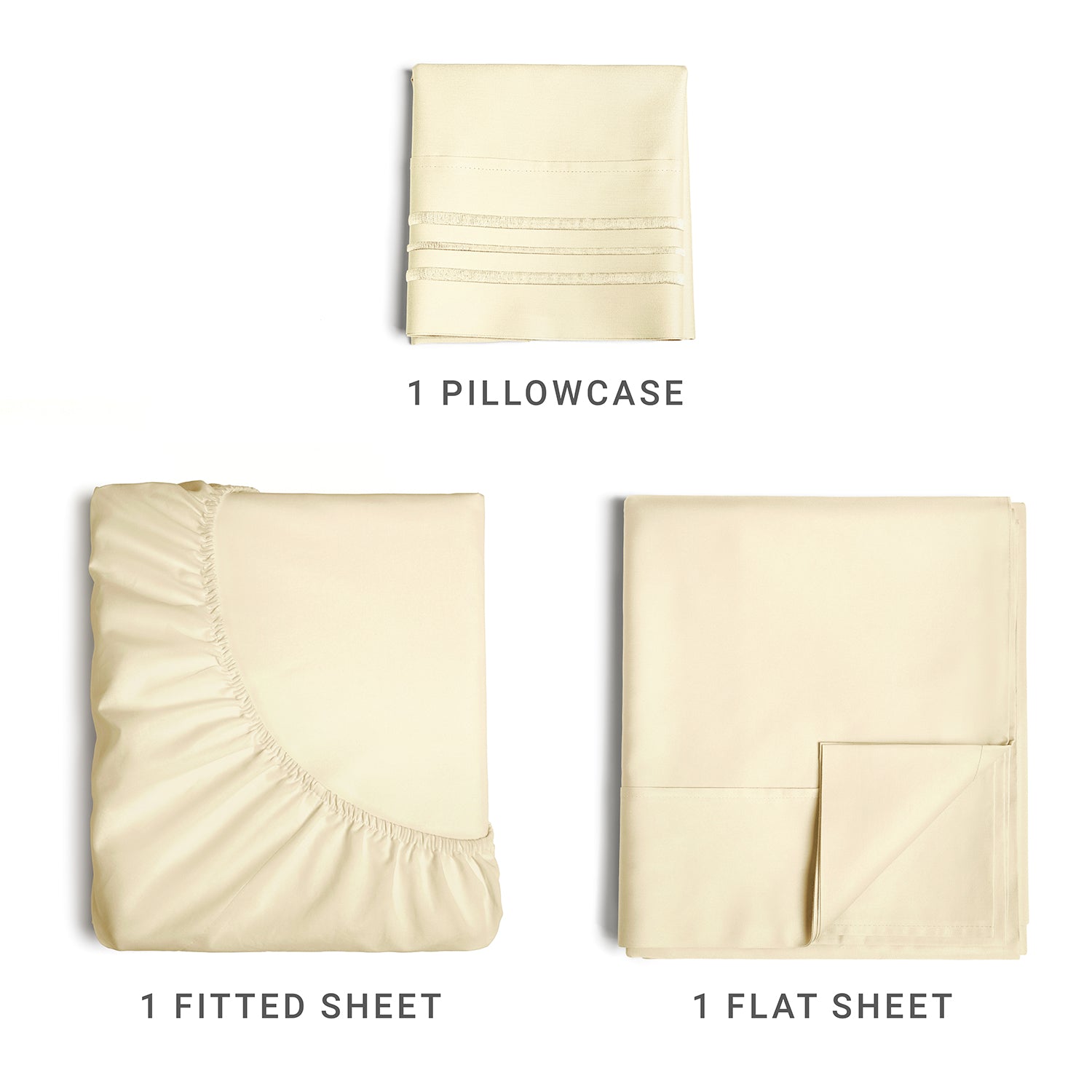tes 4pc Sheet Set New Colors/Patterns - Off White