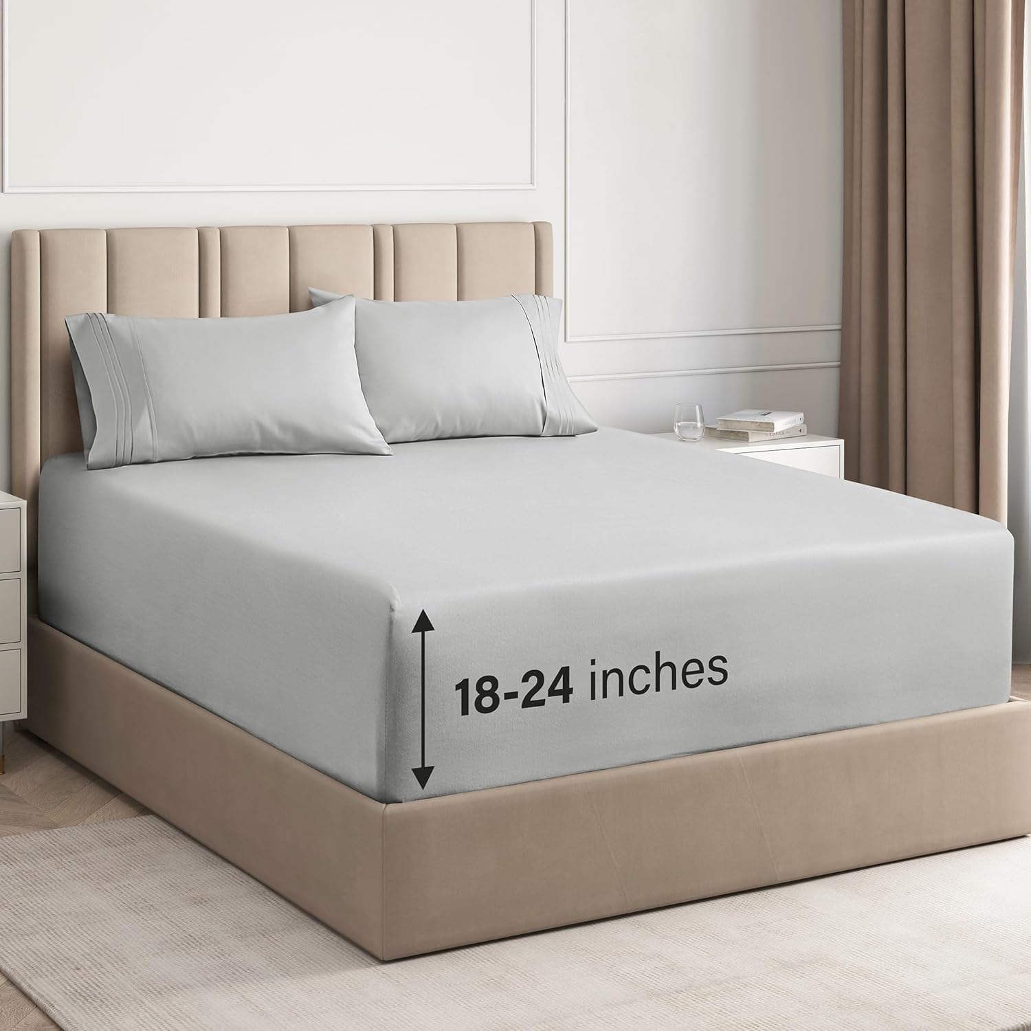 4 Piece Deep Pocket Sheet Set New Colors