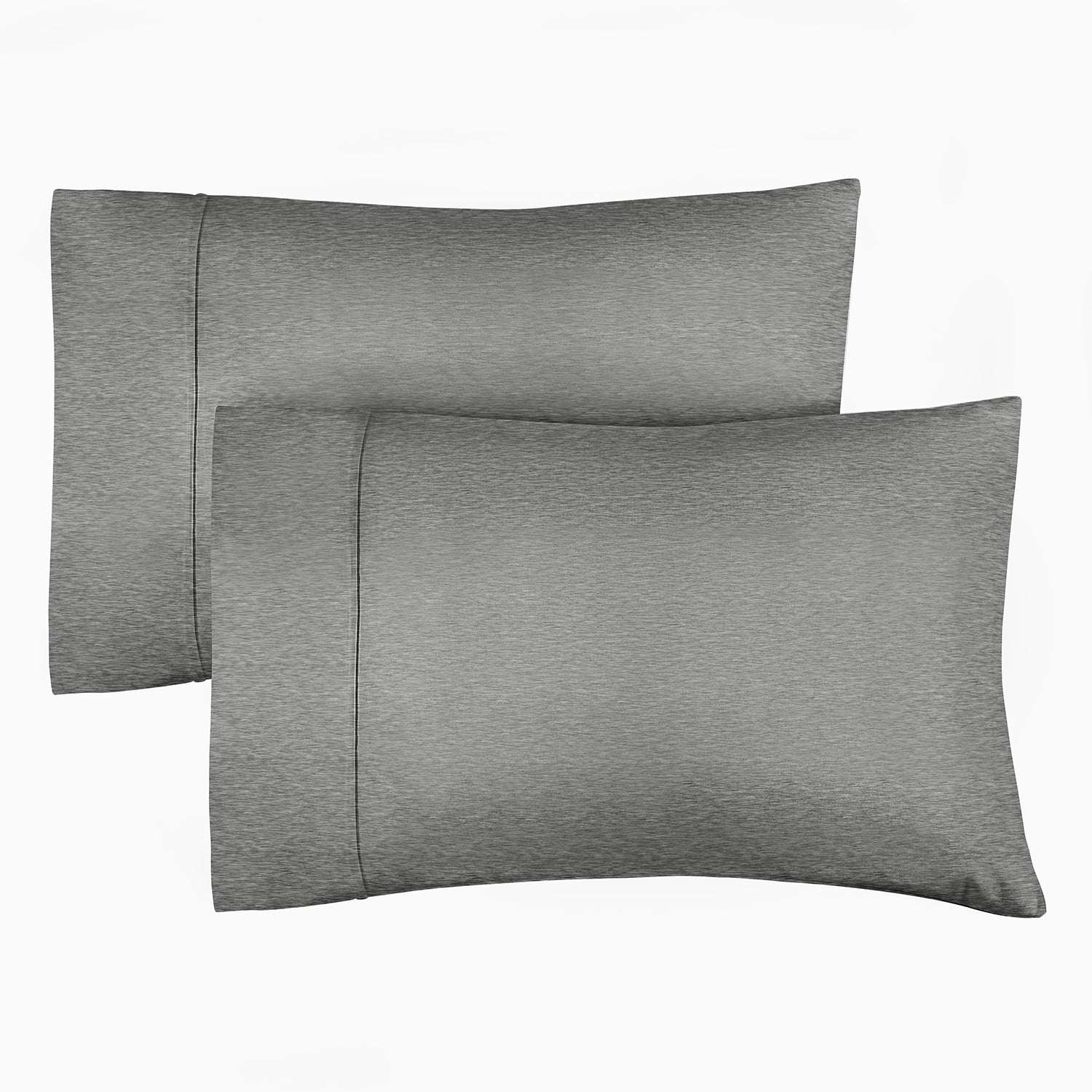 2 Pillowcase Set - Heathered Grey