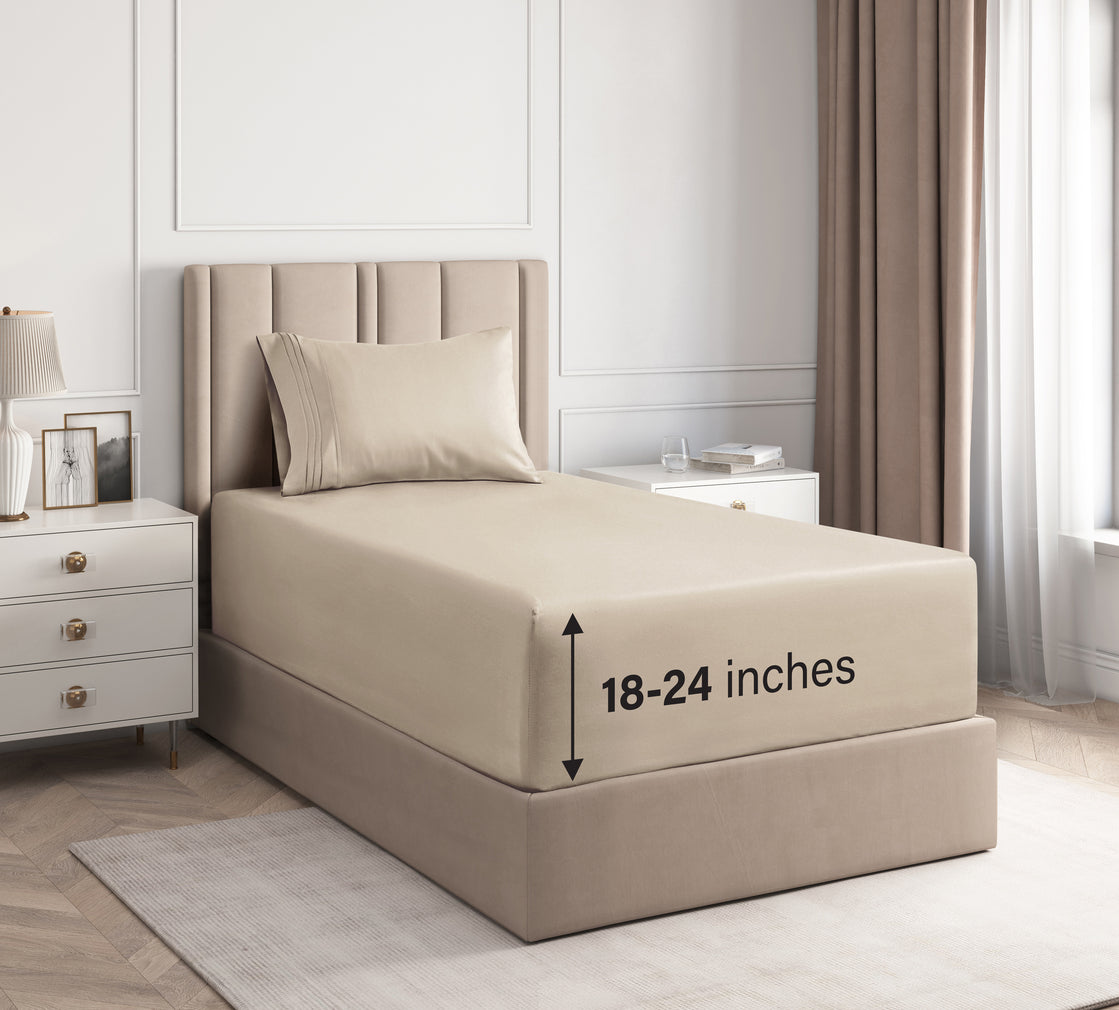 21 inches EXTRA DEEP POCKET - 600 Thread Count California King