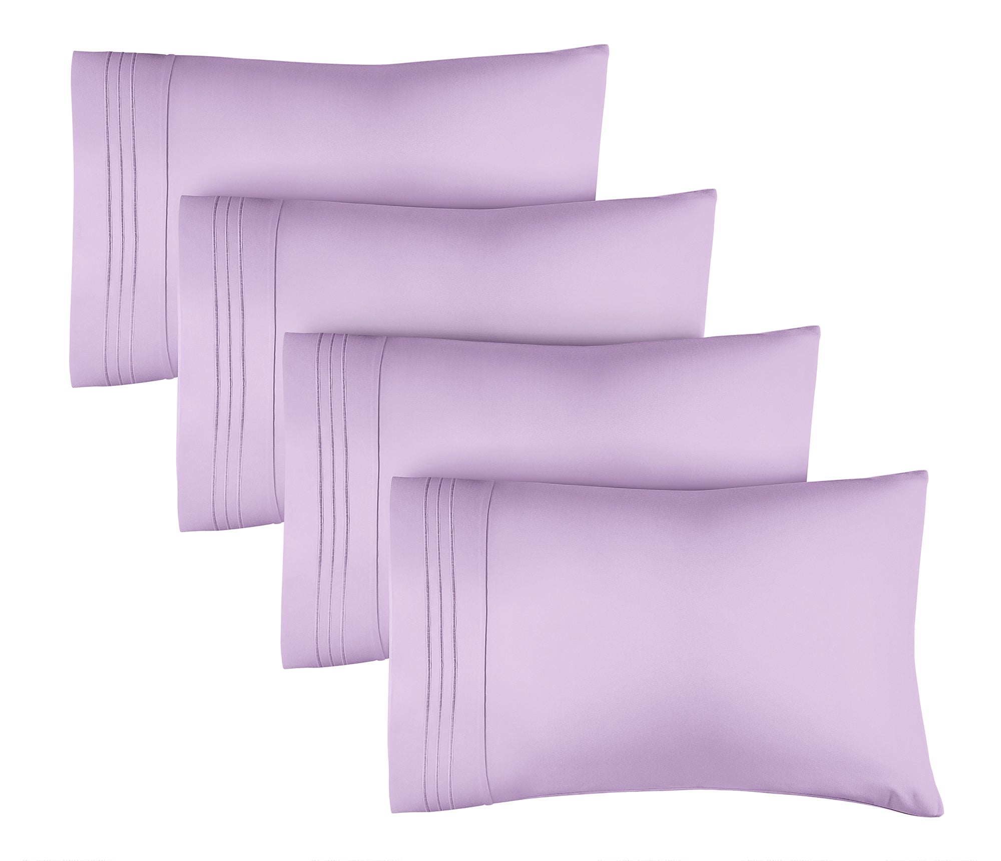 tes 4 Pillowcase Set - Lavender
