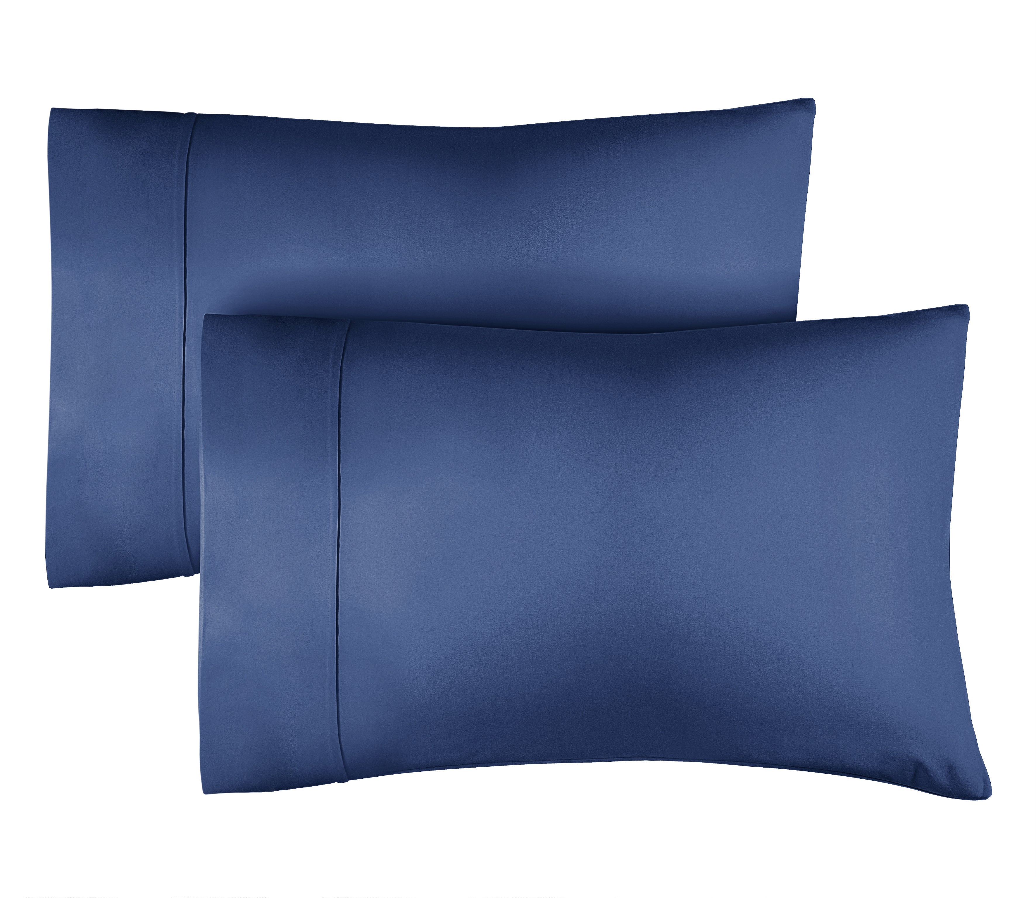 Basics 400 Thread Count Cotton Pillow Cases, Standard, Set of 2,  Smoke Blue